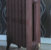 Čuguna radiators BEIGELAI BGL-661 (12sekc.) gruntēts melnā krāsā