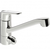 Virtuves jaucējkrāns VEGA ECO ar veļas mašīnas ventili, hroms