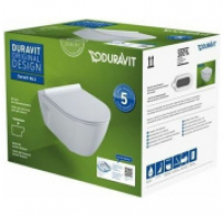 WC Duravit No.1 Rimless piekaramais ar soft close vāku, balts