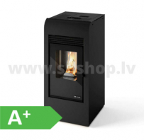 Granulu kamīns Eva Calor RITA PLUS 9,5kW melns