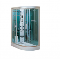 Tvaika dušas kabīne AE006L 1300x800x2150mm CRW labais stūris