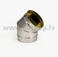 PRO Skursteņa Izolēts līkums D160/260 45°