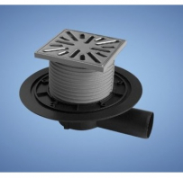 Grīdas noteces - nerūsējošā tērauda PVBU DN50 ar sānu izeju