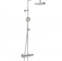 ORAS NOVA  dušas kolonna ar termostatu, lietus dušu un rokas dušu, hroms