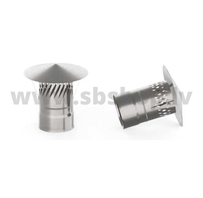 UMK Skursteņa nobeigums ar dzirksteļu slāpētāju, viensienu, D160, AISI439/0.5mm