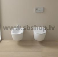 WC pods piekarams LIKE ar SLIM softclose vāku, balts