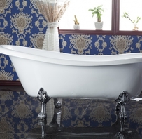 Čuguna vanna VICTORIAN 1700x790x720mm hromētām kājām