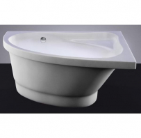 Vanna MIA 140x90cm labā balta+sifons