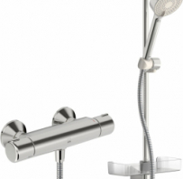ORAS NOVA dušas maisītājs ar termostatu un dušas statīvu, hroms