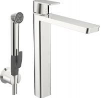 ORAS Stela izlietnes augstais maisītājs ar bidettu, hroms