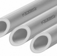 P Caurule BALTA ar šķiedru d20*3.4mm apkurei un k.ūd.