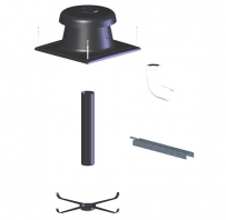 Kondensācijas katla šahtas noslēguma un pieslēguma komplekti D60 CG