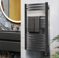Dvieļu žāvētājs TERMA DEXTER 860x600mm Mettalic black krāsā
