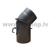 Meln. sk. Līkums 45* d150 ar šīberi, regulējams