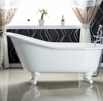 Čuguna vanna TEREZA 1700x780x765mm hromētām kājām