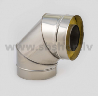 PRO Skursteņa Izolēts līkums D150/250 90gr.