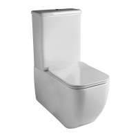 WC pods BRIO ar skal.kasti un SLIM SC vāku, balts GSG Ceramica