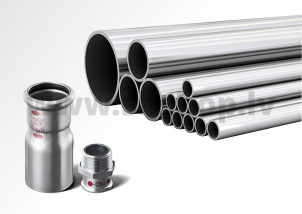 Carbonic pipes and press fittings