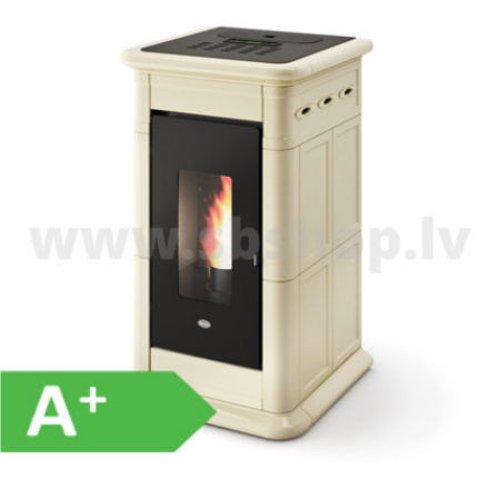 Granulu kamīns Eva Calor NANCY 11,4kW krēmkrāsas