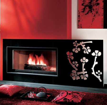 Kamīna apdare TOKYO pusiebūvējama