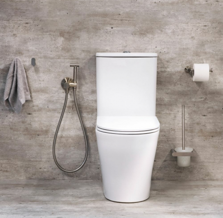 Bidetta ar magnētisko vārstu, iebūvējama sienā ar iebūves daļu, brushed nickel