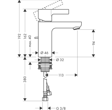 HANSGROHE izlietnes maisītāji METRIS S