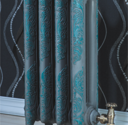 Čuguna radiators BEIGELAI BGL-661 (12sekc.) gruntēts melnā krāsā