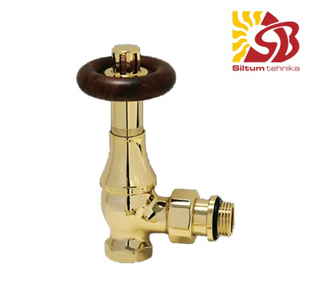 Ventiļi čuguna radiatoriem 90° bronza