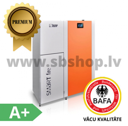 Smartfire HKS LAZAR granulu katls EC15kW 440L, 3bar, ar automātisko siltummaiņu, degļa tīrīšanu