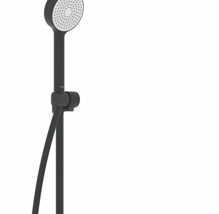 ORAS NOVA  dušas kolonna ar termostatu, lietus dušu un rokas dušu, melns matēts