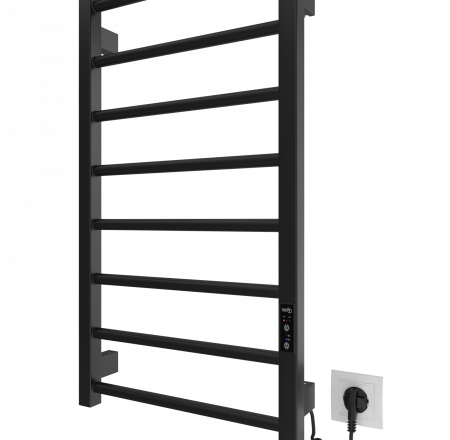 MARIO Dvieļu žāvētājs LEED elektrisks 770x430mm melns matēts
