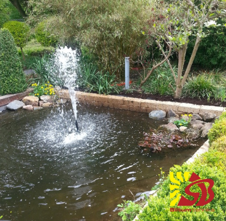 Strūklaka ar maināmiem uzgaļiem