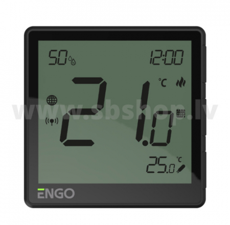 Termostats ENGO EONE-230V ZigBee smart, melns