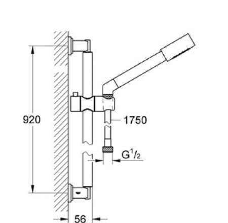 GROHE SENA dušas garnitūra hroms