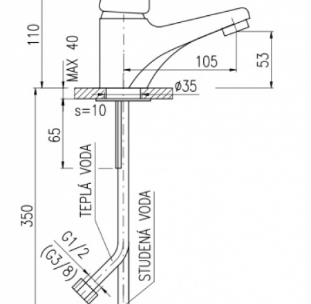 RAV SAZAVA E izlietnes maisītāji SA026.5
