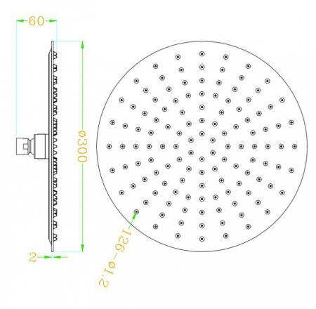 RAV dušas galvas 30cm apaļa