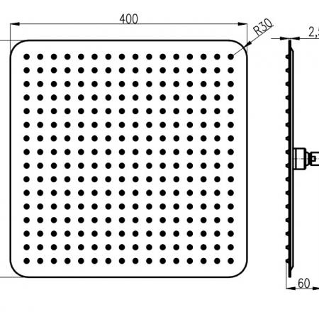 RAV dušas galvas 40*23.5cm kantaina
