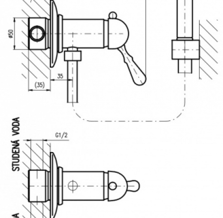 RAV LABE bidē maisītāji L047SM, bronzas