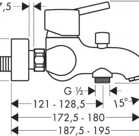 HANSGROH Maisītāji TALIS S vannai/dušai