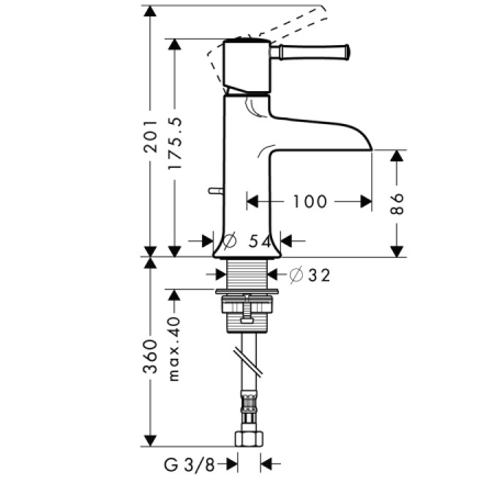 HANSGROHE izlietnes maisītāji TALIS Classic