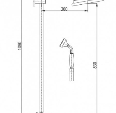 RAV MORAVA vannas maisītaji bronza ar rokas dušu MK159.5/3SM