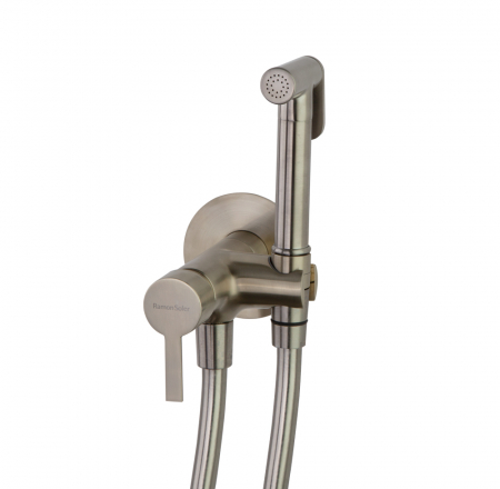 Bidetta ar magnētisko vārstu, iebūvējama sienā ar iebūves daļu, brushed nickel