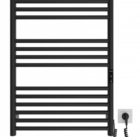 MARIO Dvieļu žāvētājs GREENWICH elektrisks 1170x530mm melns matēts