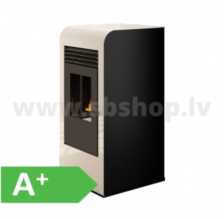 Granulu kamīns Eva Calor GIADA 9,5kW balts