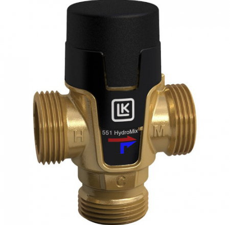 Termostatiskais jaucējvārsts 1'' 25-45°C LK ARMATUR