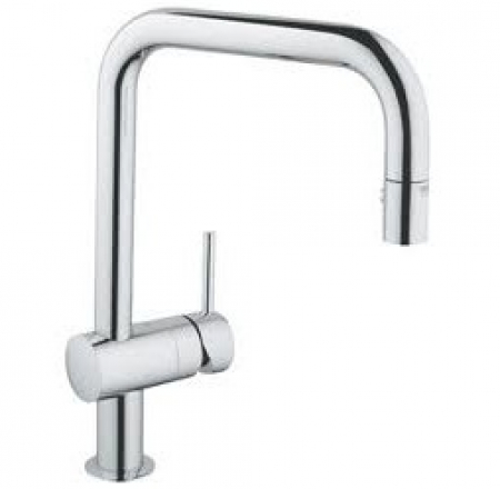 GROHE virtuves maisītāji Minta U-veida integr.izvelk.izteci-pārsl, hroms