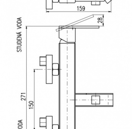 RAV LOIRA vannas maisītāji, hroms, LR554.5