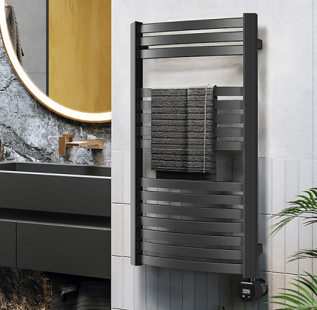 Dvieļu žāvētājs TERMA DEXTER 860x600mm Mettalic black krāsā