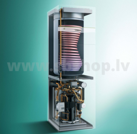 VAILLANT Siltumsūknis zeme-ūdens flexoCOMPACT VWF 88/4 230V 8,2kW ar iebūvētu 185L boileri