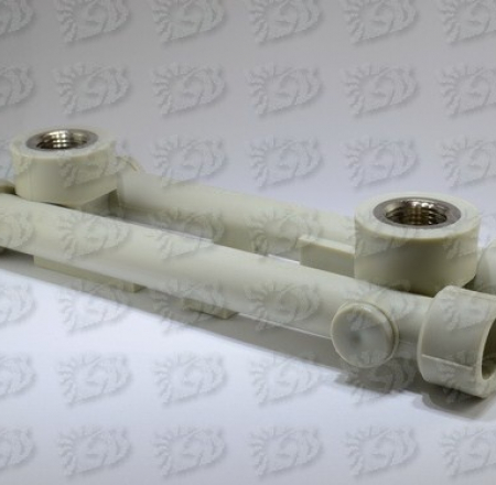 P Sienas līkums dubults d20*1/2 plastmasas